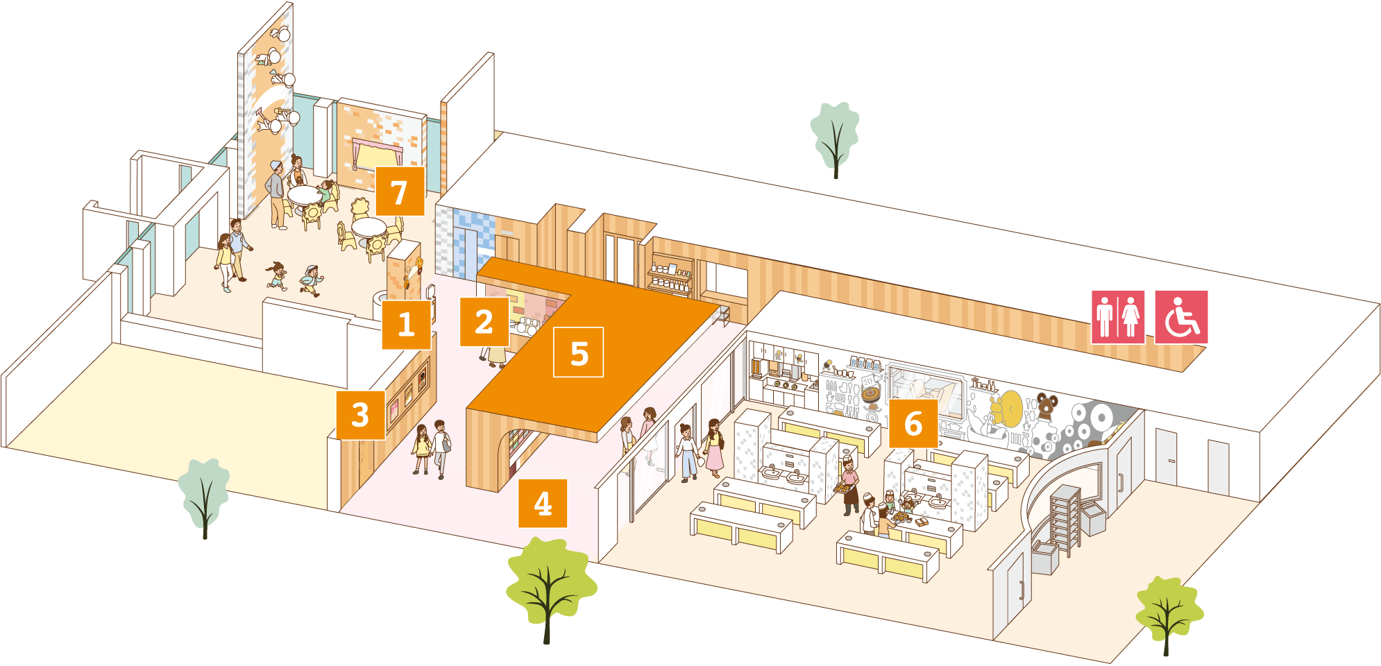 ミスドミュージアム館内マップ